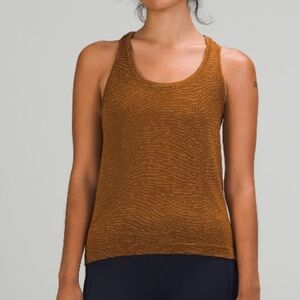 lululemon athletica Sleeveless Tank Top in Rust Brown